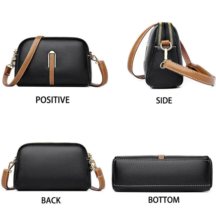Sophisticated women's faux leather crossbody bag, an elegant and practical fashion accessory.