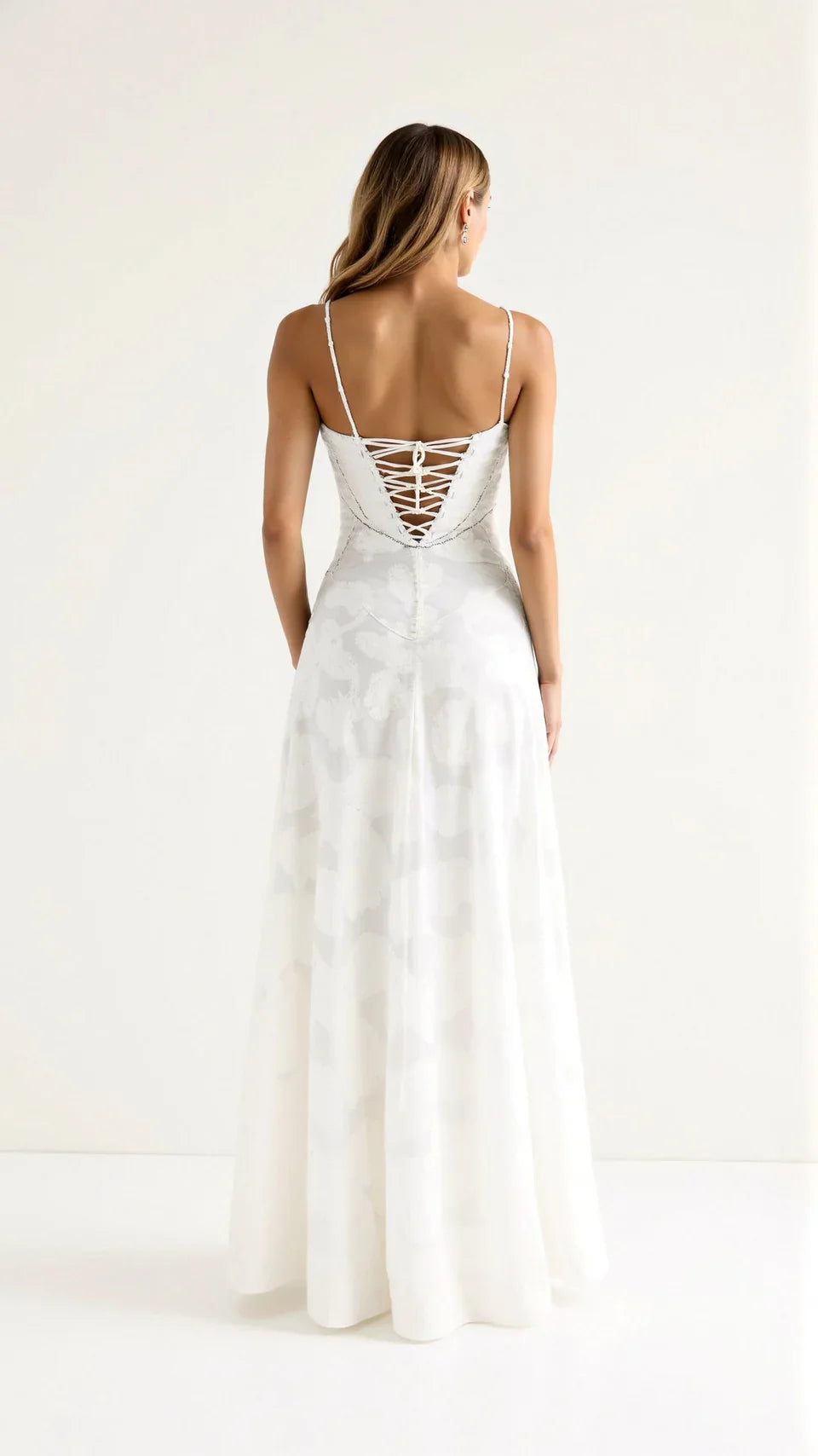 Wedding guest women's floral maxi dress; elegant, formal, and perfect for special occasion celebrations.