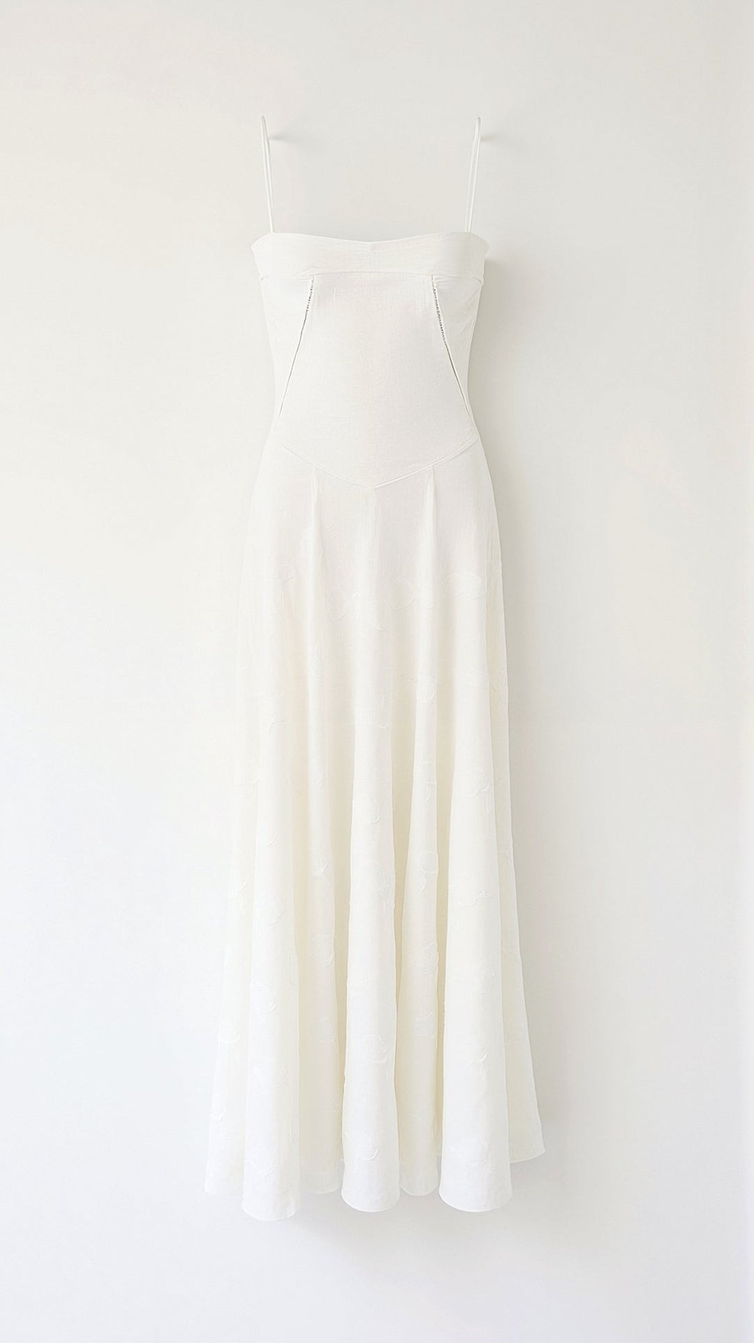 Long women's floral A-line maxi dress with a sweetheart neckline, great for formal events.