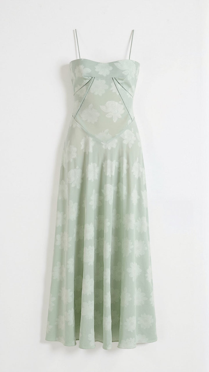 Graceful women's floral maxi dress, ideal for wedding guest attire, formal parties & special events.