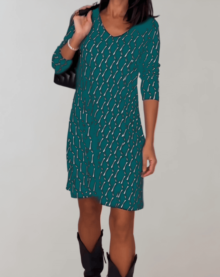 Lightweight women's floral summer dress with vibrant print, a comfortable and stylish sundress for any occasion.