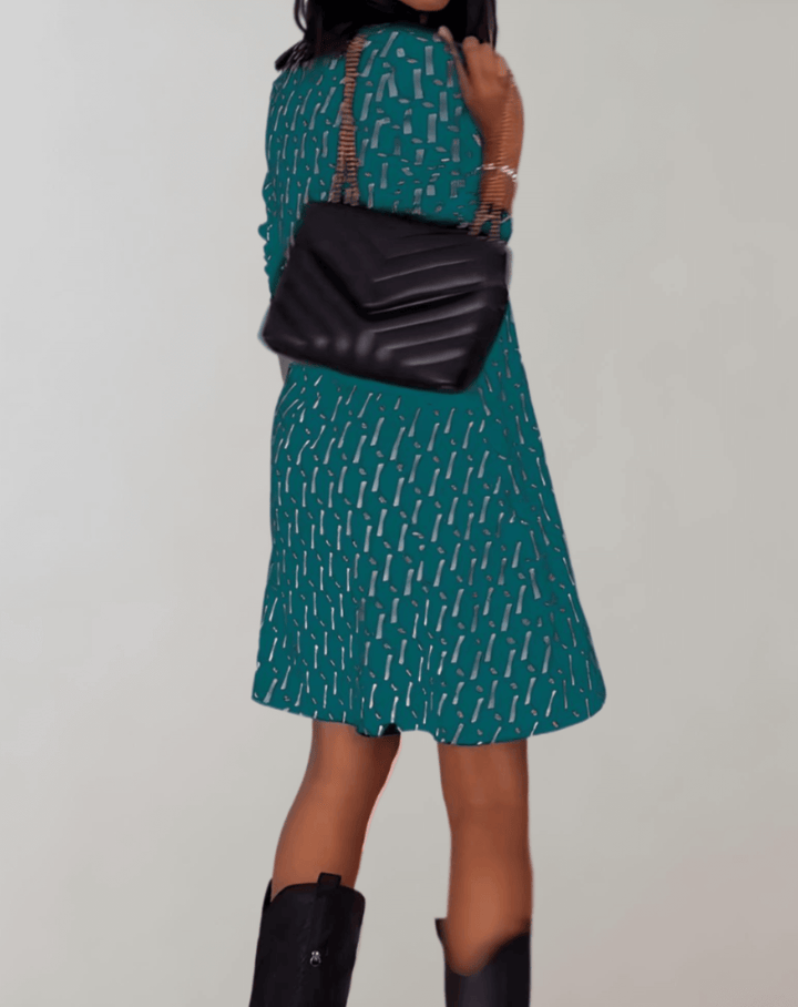 Beautiful women's elegant floral midi dress, a vibrant and lightweight summer sundress for fashion-forward women.