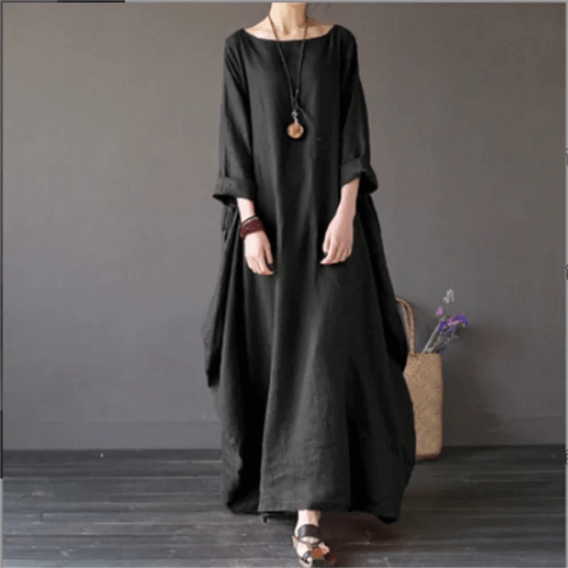 Chic women's maxi dress for evening wear. Elegant flowy design offers comfort & style for special occasions.