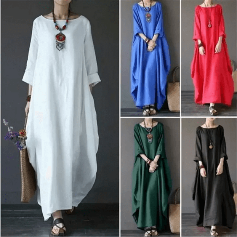 Beautiful flowy maxi dress for women, designed for elegant evening wear or chic, comfortable summer style.