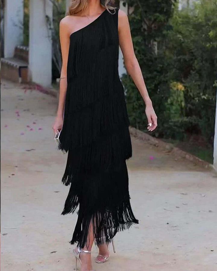Elegant women's flowy summer maxi dress. Lightweight and comfortable, perfect for beach vacations or casual wear.