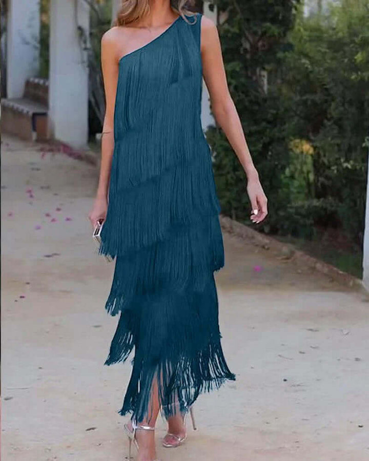 Women's elegant flowy maxi dress. Lightweight fabric & sleeveless design for ultimate summer comfort.