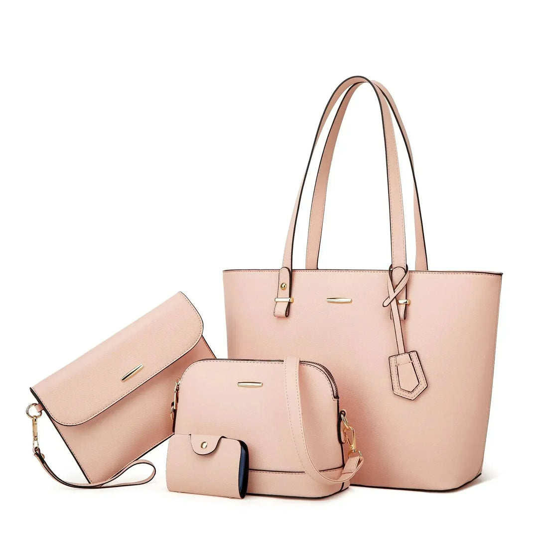 Elegant women's handbag & shoulder bag set. Organized versatile purse, a stylish luxury fashion duo.