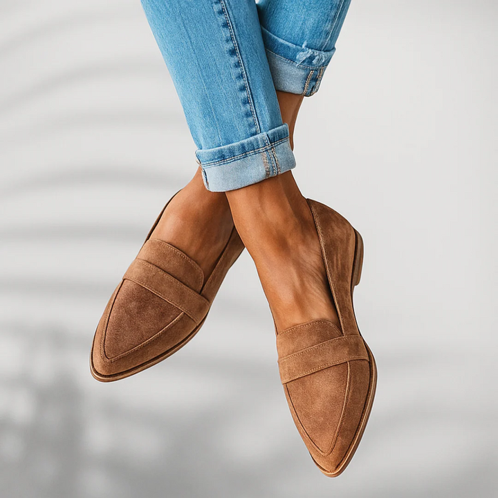 Italian-inspired elegant women's loafers, versatile for spring casual or dress wear.
