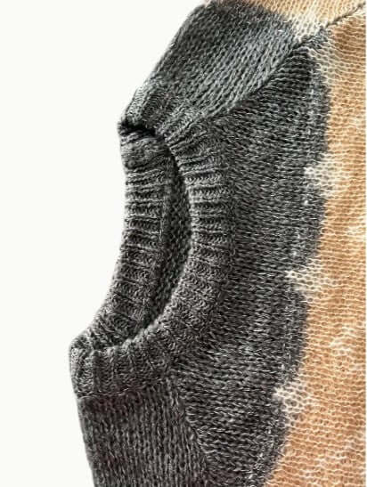 Women's elegant knitted round neck sweater, a cozy long sleeve top for versatile fall wear.