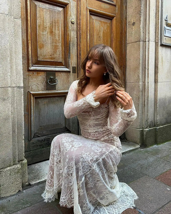 Stunning women's formal maxi dress, a perfect long evening gown for elegant wedding guests.