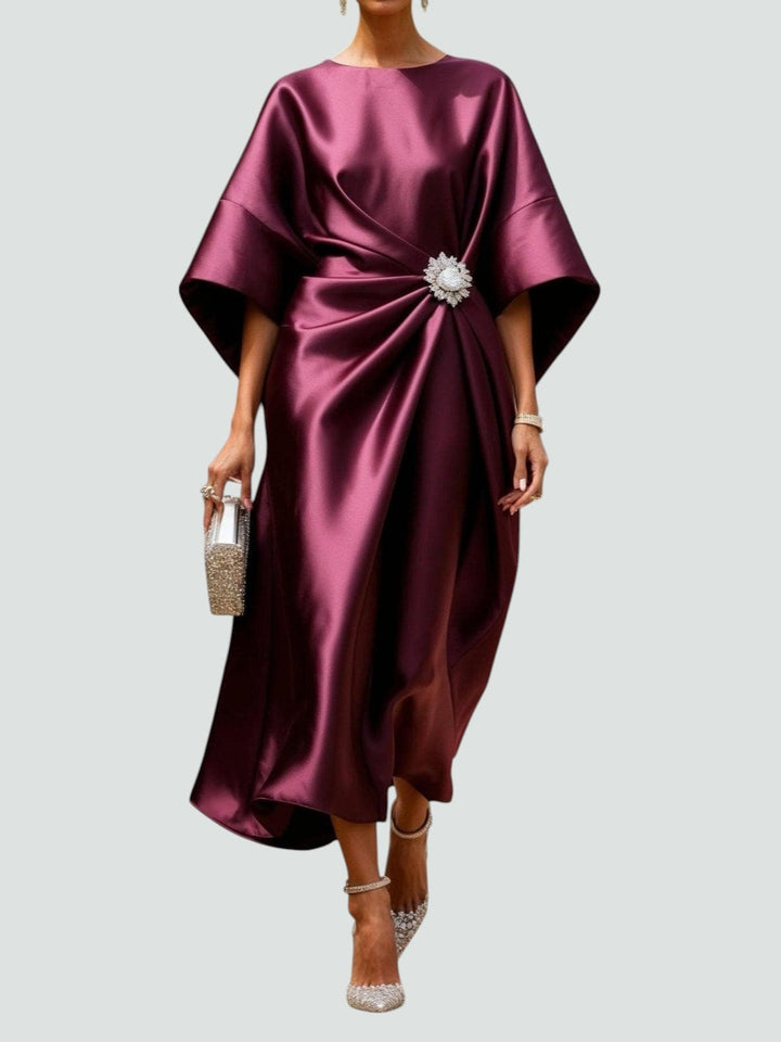 Flowy, comfortable women's long maxi dress for versatile summer events or elegant evening wear.