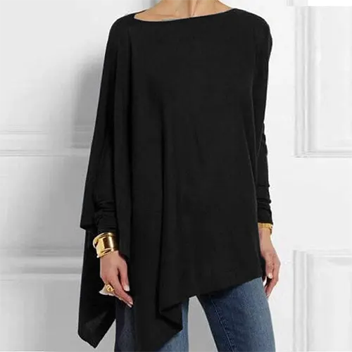 Elegant women's long sleeve top for chic everyday style, perfect for versatile fall & winter fashion.