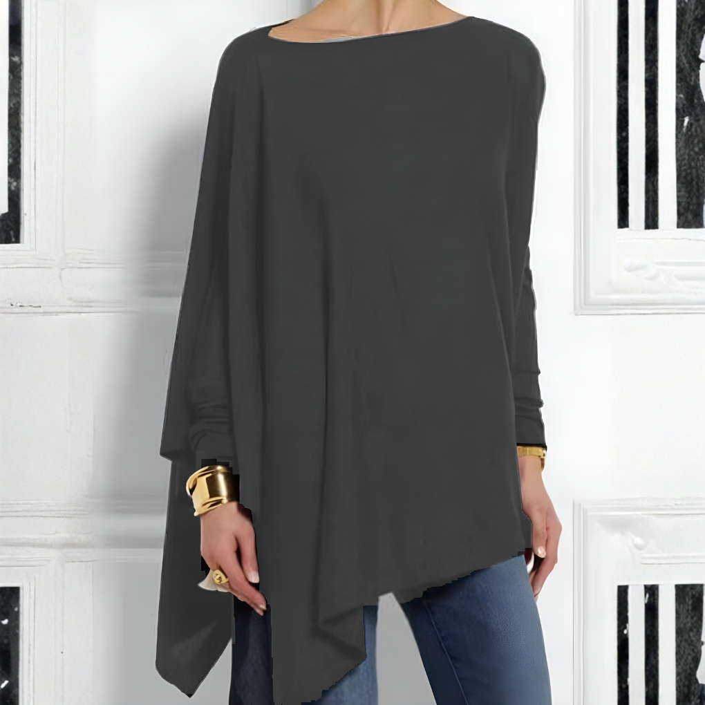 Classic women's long sleeve top, elegant and comfortable for winter style, perfect for everyday fashion.