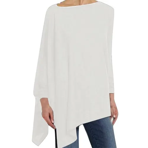 Sophisticated women's long sleeve top, perfect for chic casual wear, comfortable everyday fashion statement.