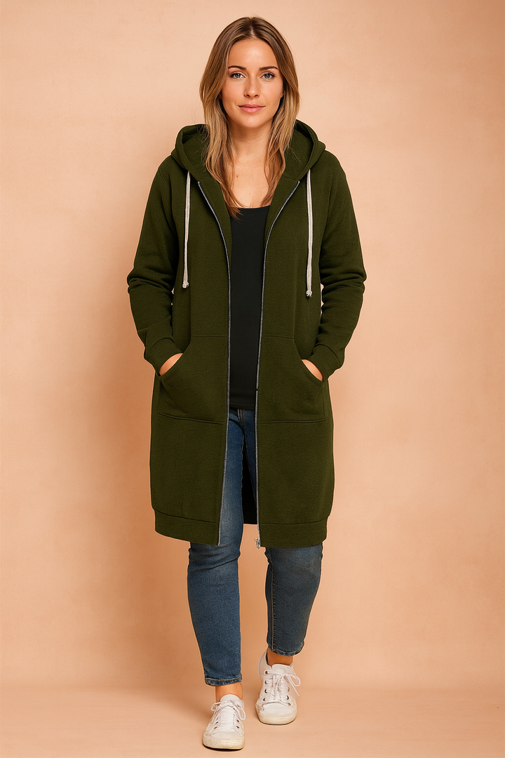 Versatile women's long sweater dress, elegant yet casual chic, ideal for cozy fall & winter outfits.