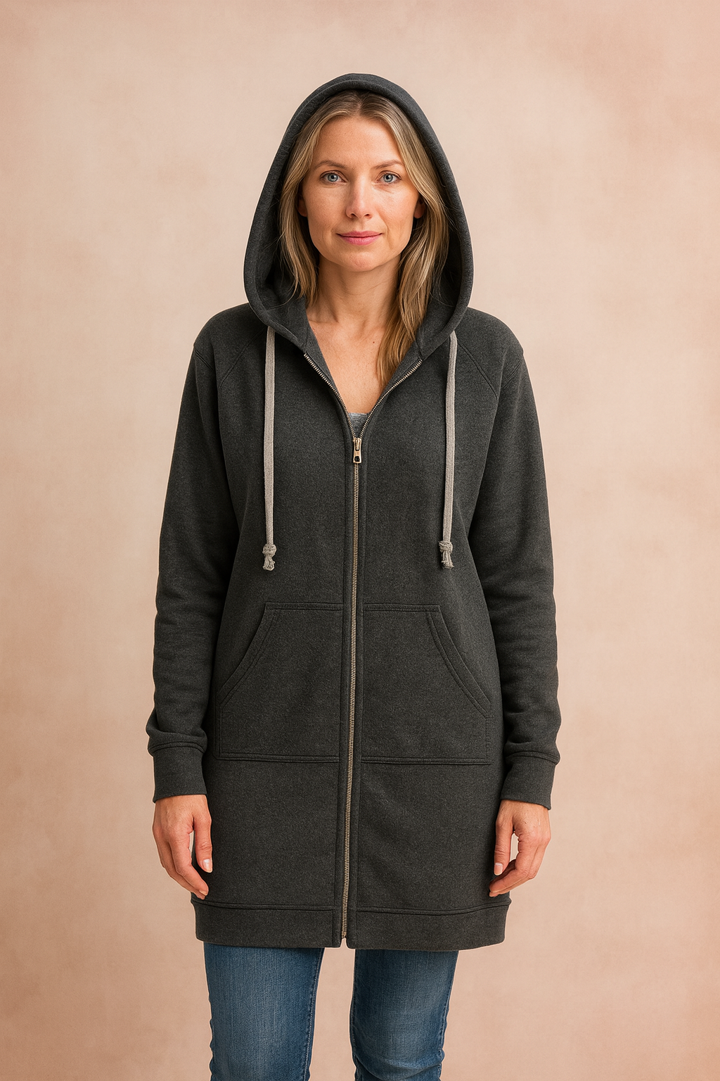 Dressy women's long sweater dress, perfect for elegant fall fashion & cozy casual chic winter style.