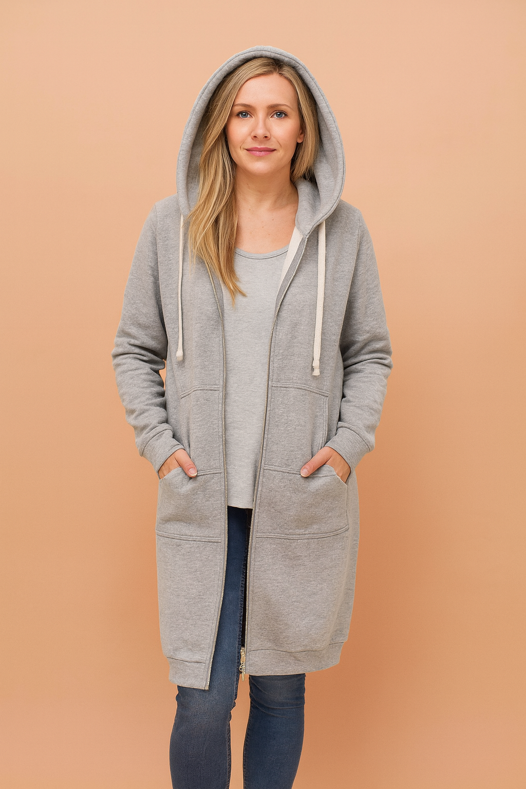 Elegant & cozy women's long sweater dress, versatile for dressy or casual fall & winter styles.