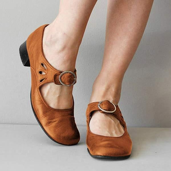 New women's comfortable low heel slip-on shoes. Perfect elegant footwear for office wear & autumn.