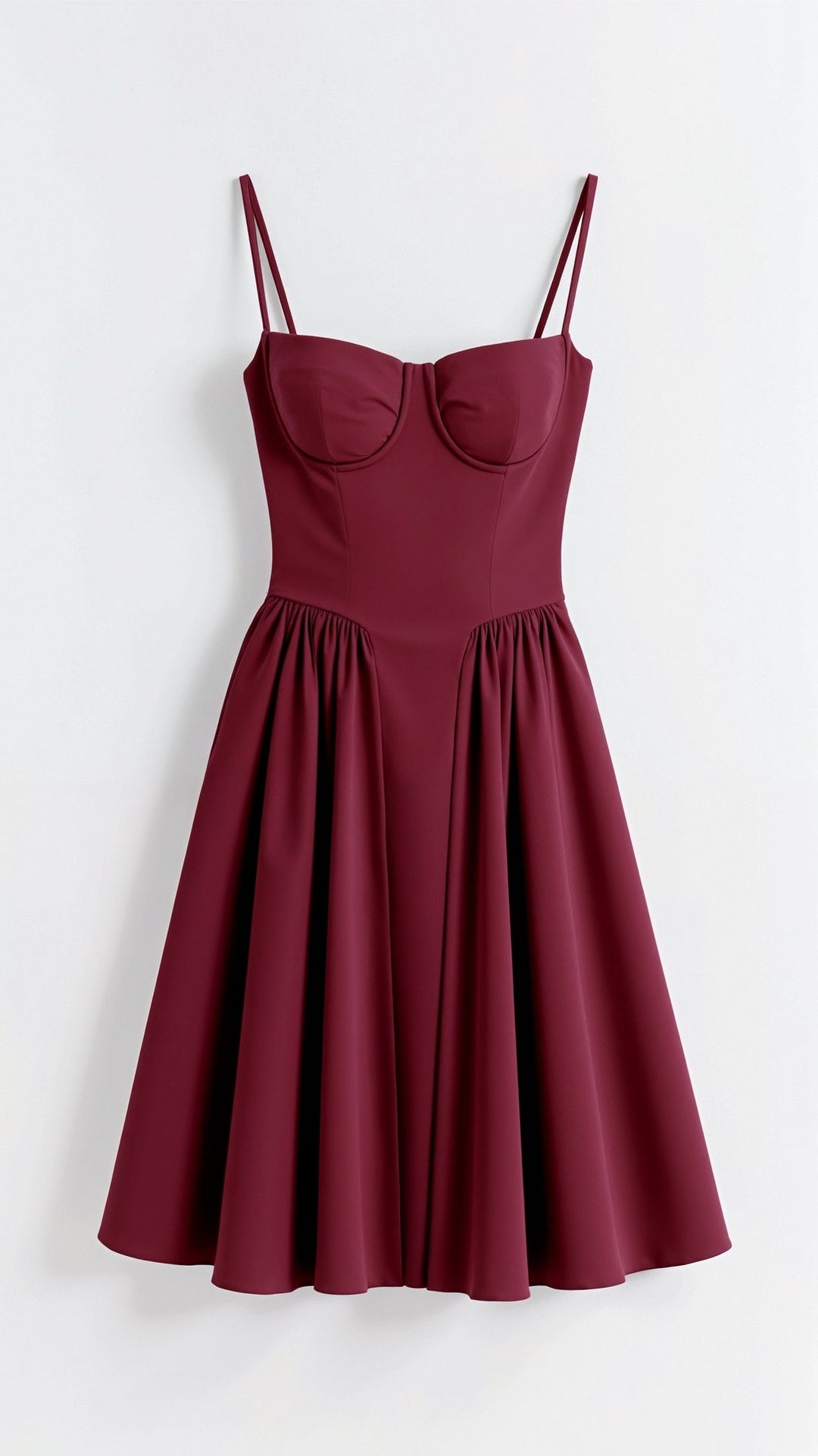 Graceful women's corset midi dress, perfect for cocktail parties, date night, or formal special occasions.