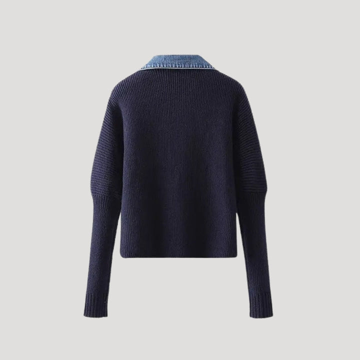 Chic women's contrast trim cardigan, a versatile layering piece for effortless style and all-season wear.