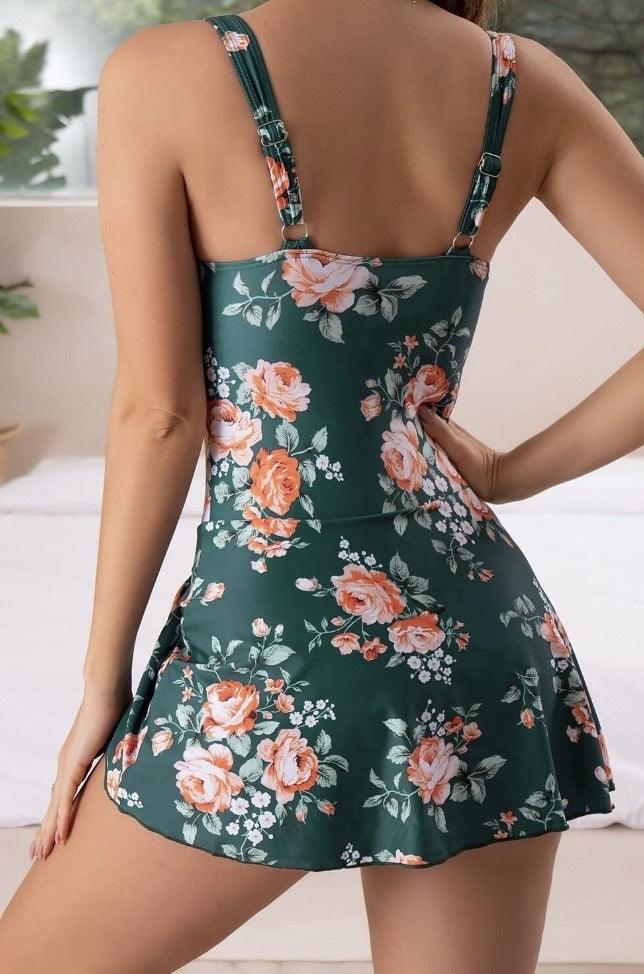 Comfortable & elegant women's one-piece tummy control swimsuit, a stylish choice for summer fashion.