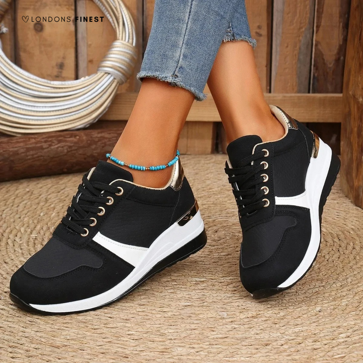Stylish women's walking shoes with orthopedic arch support, providing cushioned comfort for daily activities and elegant wear.