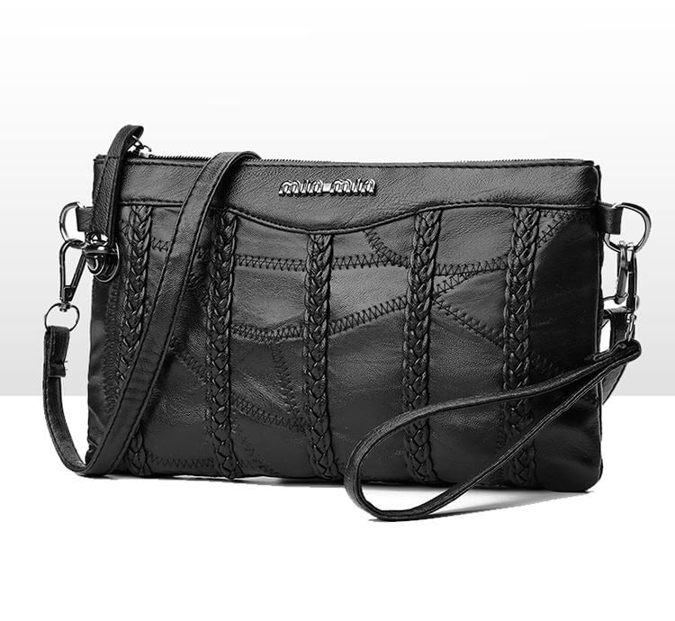 Modern women's PU leather bag: wear as a crossbody, elegant clutch, or stylish shoulder bag.