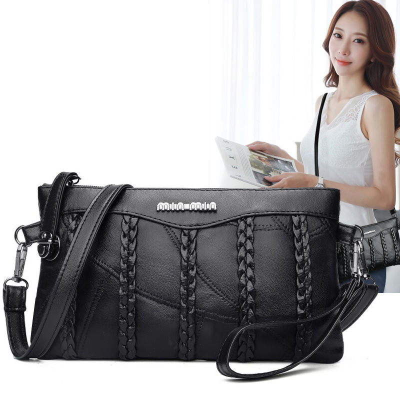 Premium women's PU leather crossbody clutch, perfect for both elegant evening wear and daily essentials.