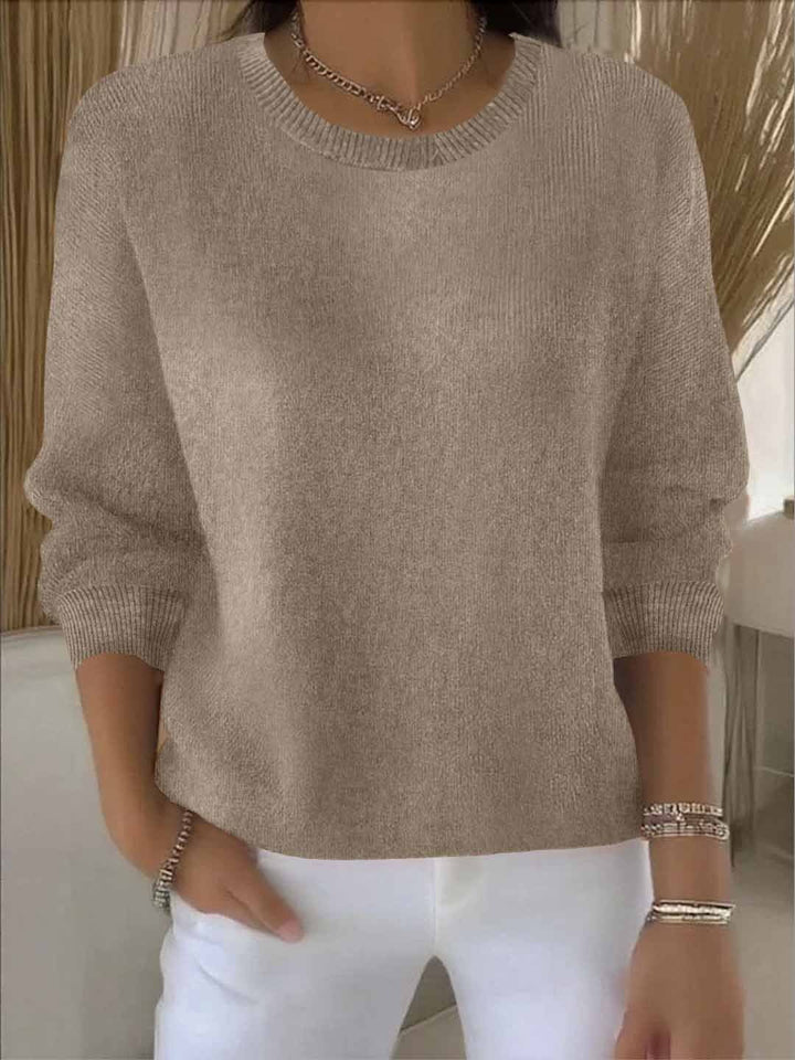 Soft, cozy women's elegant sweater, a sophisticated pullover for autumn & winter comfort.