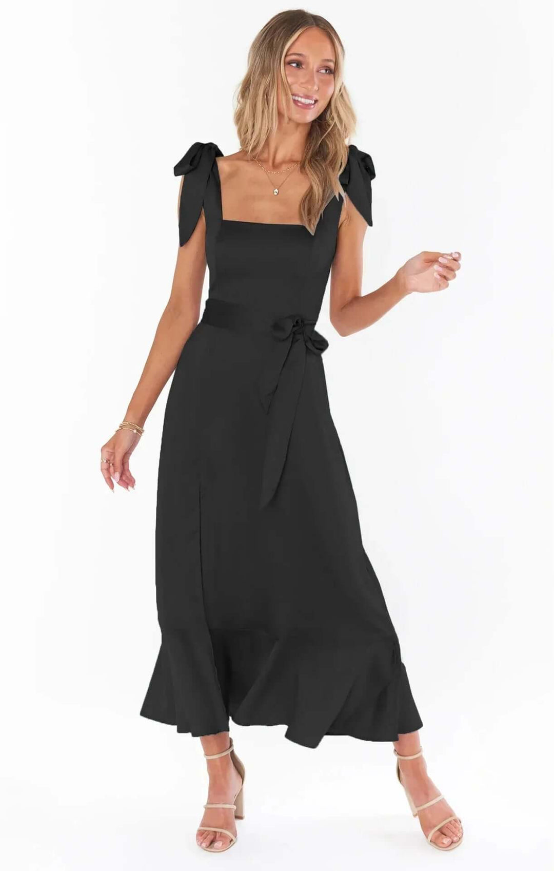 Elegant women's sleeveless summer midi dress, lightweight & breathable, perfect for casual fashion. Printed design.