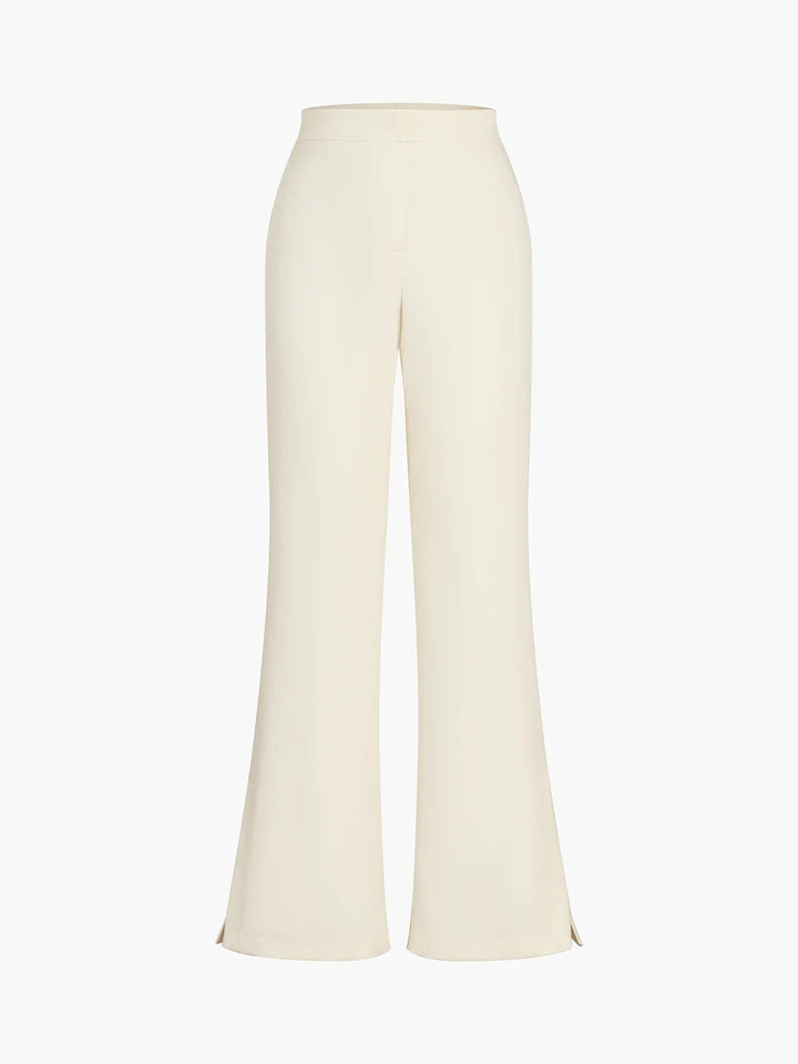 Versatile women's elegant set: strapless tube top & wide leg pants, perfect for formal events or evening wear.