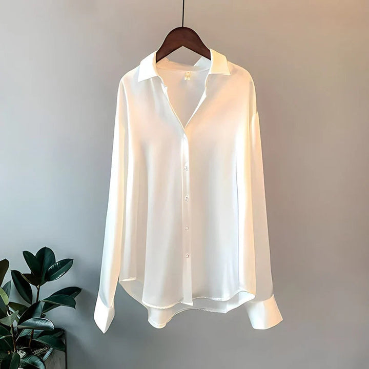 Chic women's summer top, an elegant & lightweight blouse ideal for office, casual, or everyday fashion.