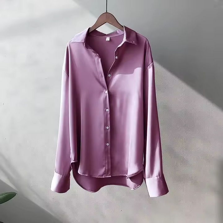 Lightweight women's summer blouse, elegant & versatile top for comfortable everyday fashion apparel.