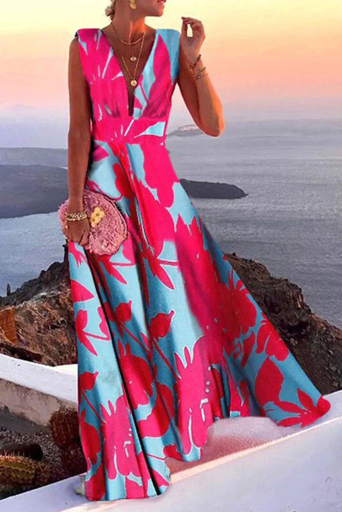 Stylish women's summer midi dress. An elegant, versatile design for any occasion: casual, party, or vacation.