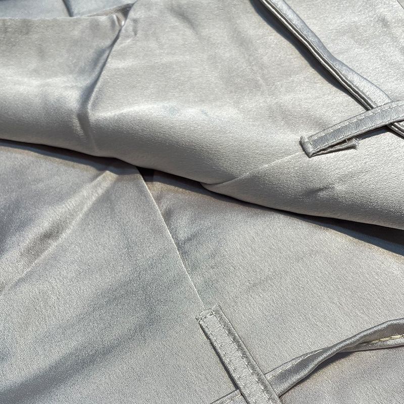 New women's chic linen blend two-piece outfit, an elegant matching set for summer fashion.