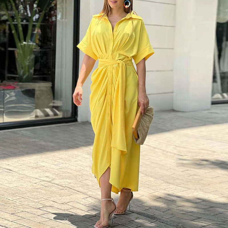 Flowy women's vintage ruffle summer midi dress, a sleeveless and lightweight option for effortless style.