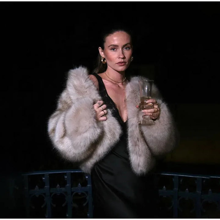 Stylish women's winter outerwear, a warm and cozy jacket for elegant cold-weather fashion.