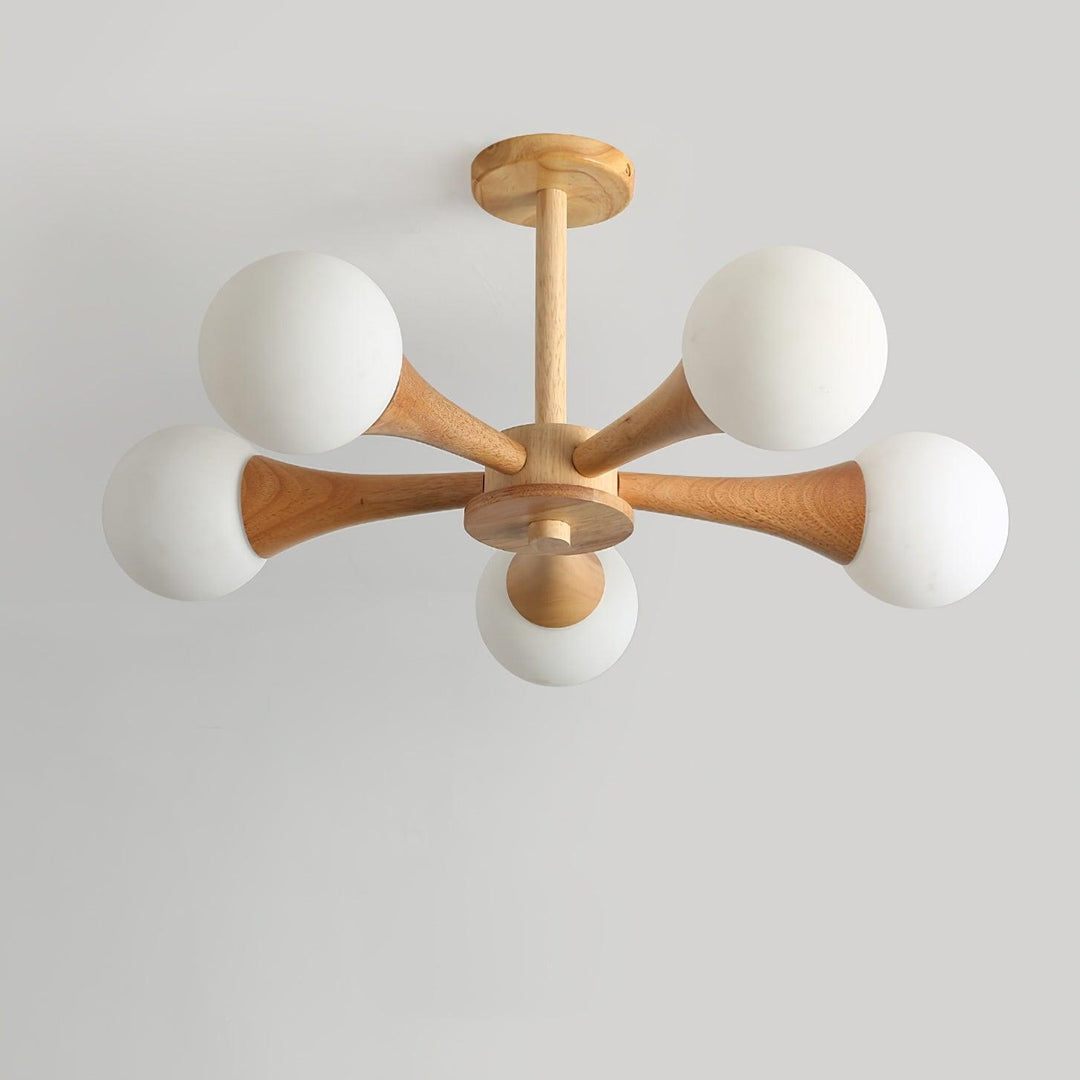 Durable wooden lighting fixture, built for lasting elegance.