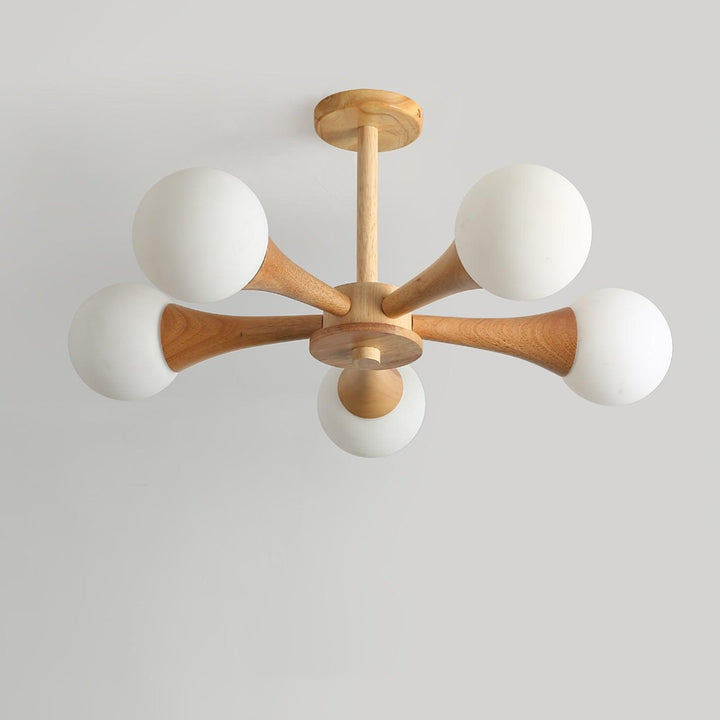 Durable wooden lighting fixture, built for lasting elegance.
