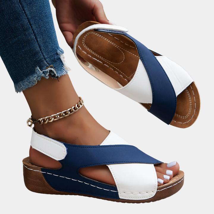 Women's Yola comfort sandals in an elegant design, ideal for vacation & summer footwear. Non-slip sole.