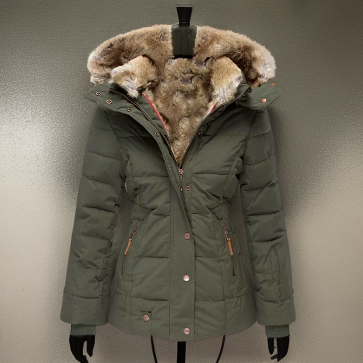 Elodie women's comfortable warm winter coat, perfect for cold weather. Stylish ladies jacket & cozy outerwear.
