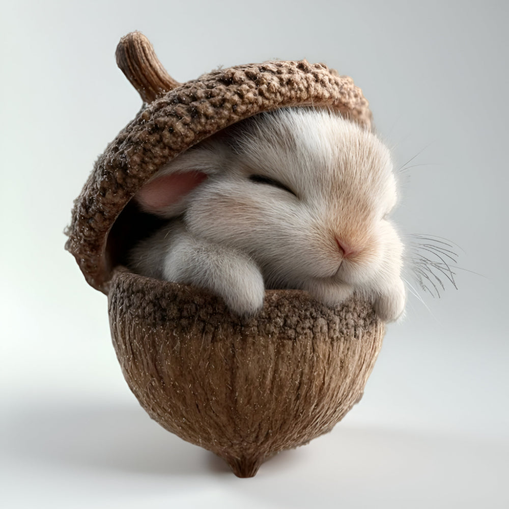 Unique woodland animal acorn Christmas ornaments for natural tree decor.