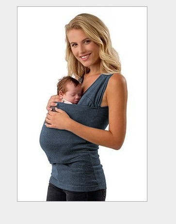 Soft, secure baby sling t-shirt, CarryEase, providing ergonomic support for newborns and infants.