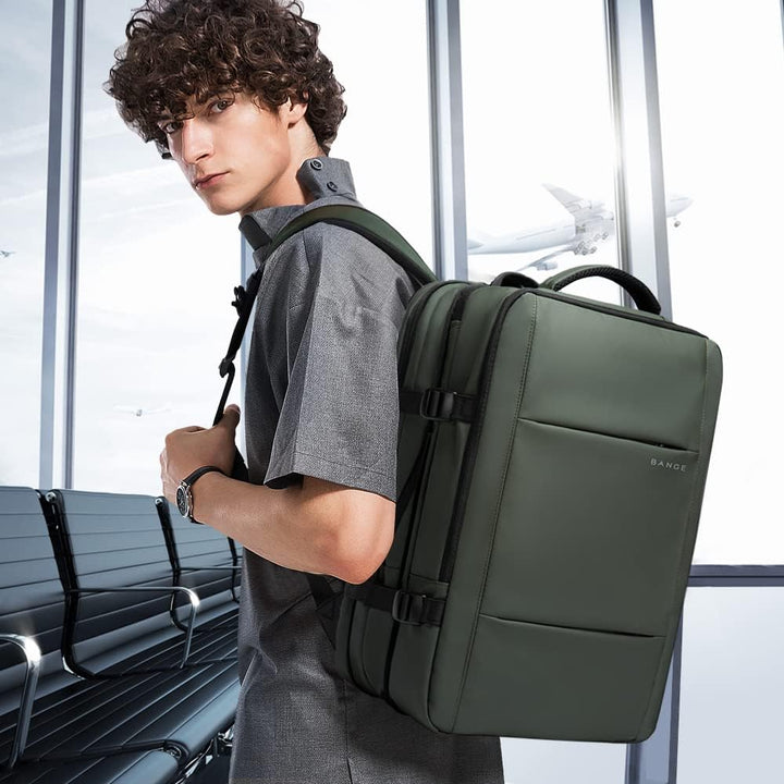 Expandable 26-45L waterproof travel backpack & duffle. Ideal for men's & women's carry-on.