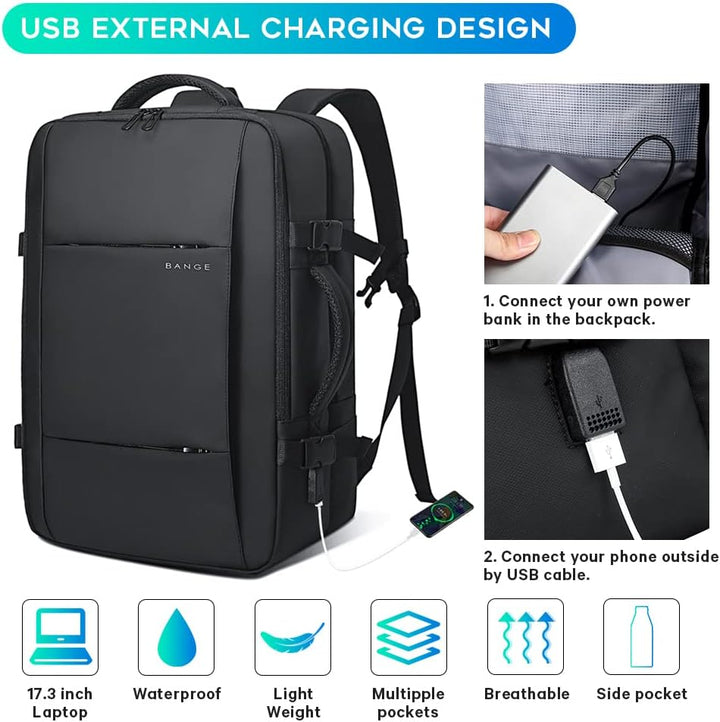 Multi-functional expandable duffle bag, easily converts to a travel backpack for convenience.