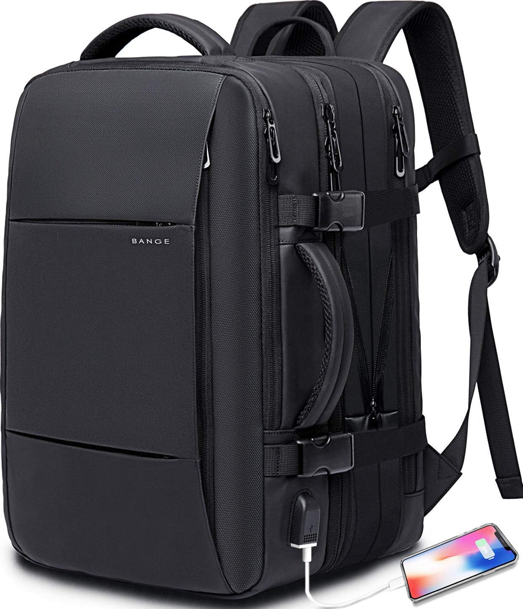 Expandable waterproof carry-on for women, stylish and practical for any journey.