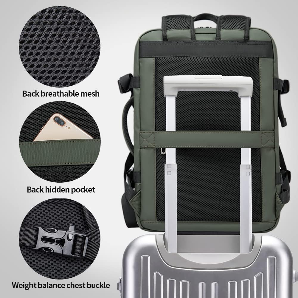Detail of anti-theft zippers on expandable waterproof travel duffle bag. Secure your valuables.