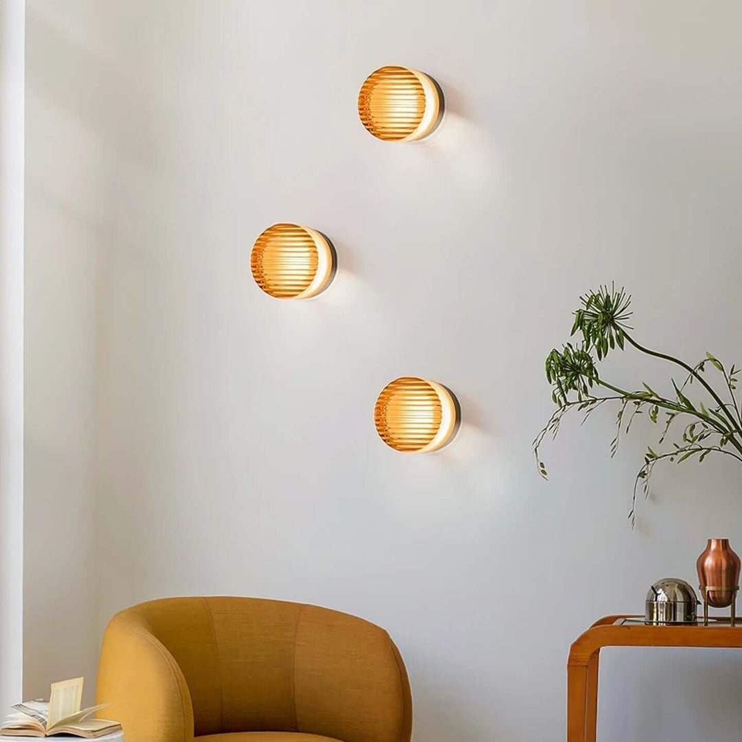 Modern Round LED Wall Light - Indoor/Outdoor