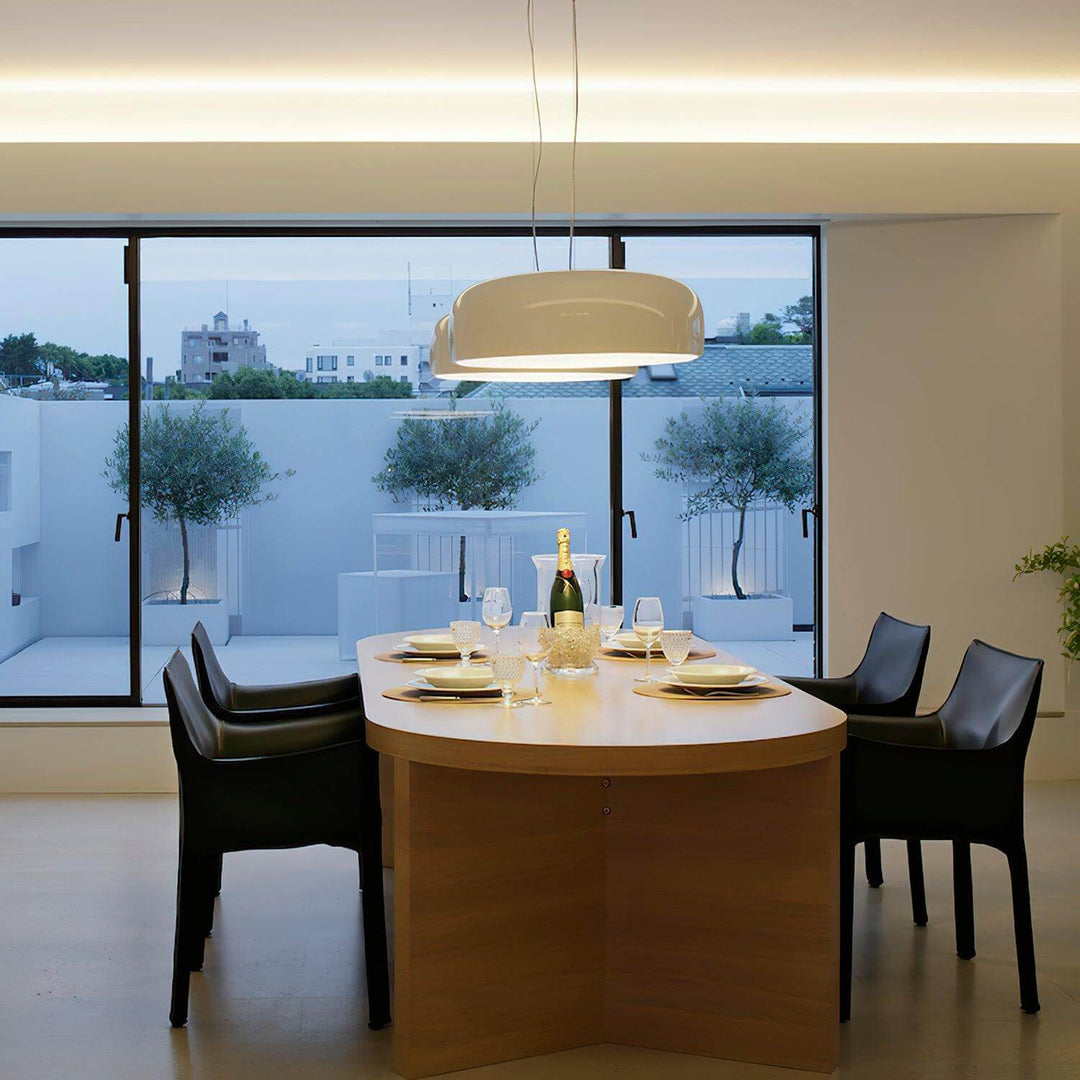 Modern Pendant Light 45/60cm - Aluminium & Polycarbonate