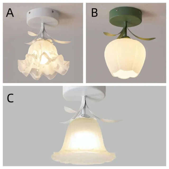 Tiffany Style Mini Floral Ceiling Light